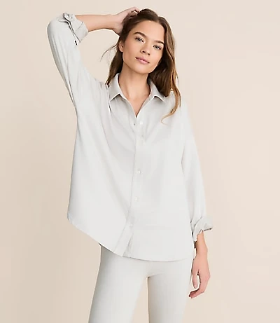 Lou & Grey Heathered Brushedsoft Shirt