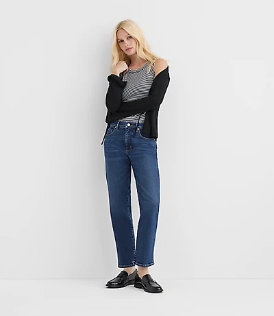 Rivete Mid Rise Slim Jeans Muse Wash