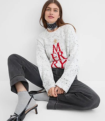 Petite Merry Mock Neck Sweater