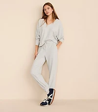Lou & Grey Heathered Upstate Waffle Joggers