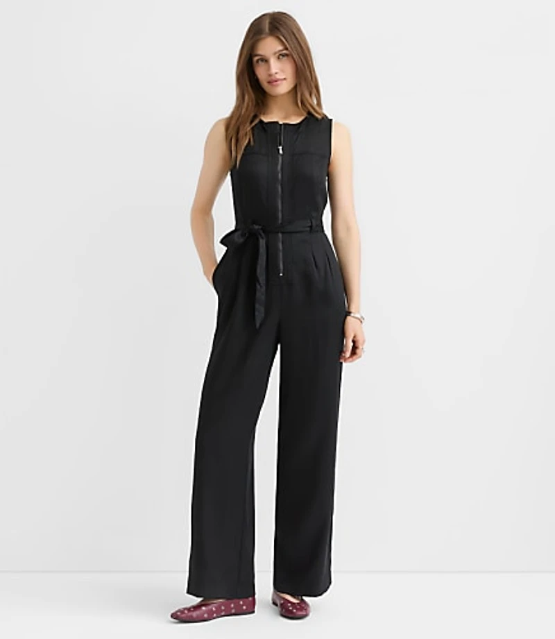Seamed Zip Jumpsuit