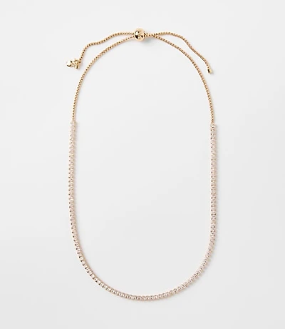 Pull Tie Tennis Necklace