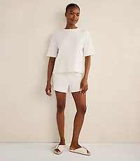 Haven Well Within Cotton Wide Rib Short Sleeve Top