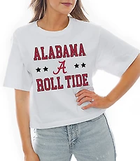 Gameday Couture Alabama Crimson Tide To The Point Crop Boxy Tee