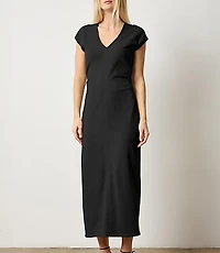 Lilla P Side Tuck Maxi Dress