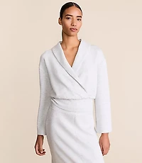 Lou & Grey Heathered Scubasoft Wrap Top