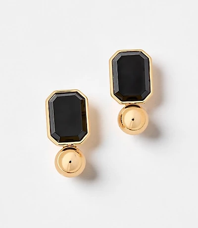 Resin Square Drop Earrings
