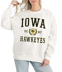 Gameday Couture Iowa Hawkeyes Timeless Triumph Fleece Crew Neck Pullover