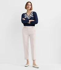 Cuffed Riviera Slim Pants in Melange