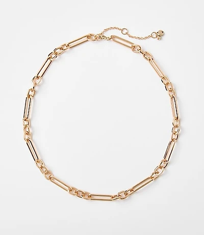 Textured Chain Link Necklace