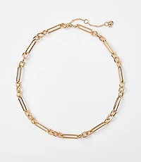 Textured Chain Link Necklace