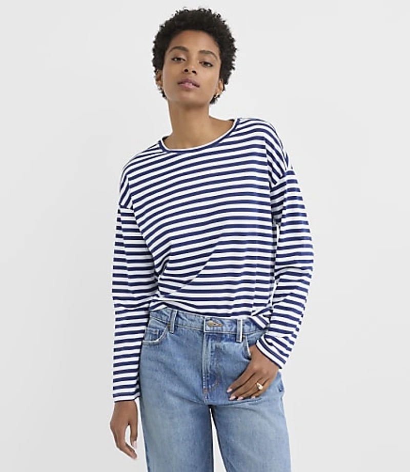 Striped Long Sleeve Modern Tee