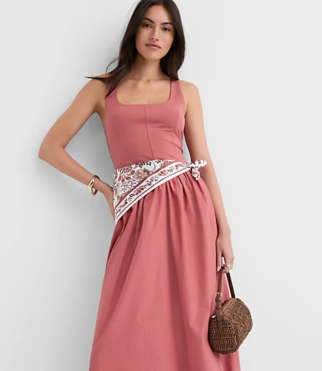 tulip belted midi pocket dress Loft Tulip Belted Midi Pocket Dress