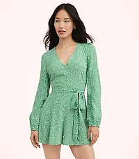 Lately Dotted Long Sleeve Romper