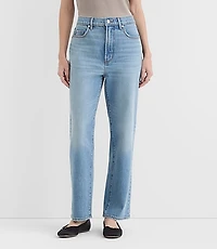 Rivete Curvy High Rise Straight Jeans Aura Wash