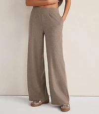 Haven Well Within Organic Cotton Rib Knit Relaxed Wide Leg Pants