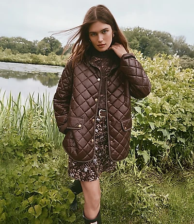 Quilted Puffer Barn Jacket