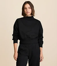 Lou & Grey Elite Fleece Mock Neck Sweatshirt