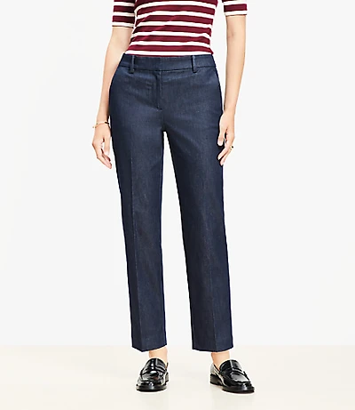 Petite Curvy Riviera Slim Pants Refined Denim