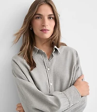 Sparkle Herringbone Modern Everyday Shirt
