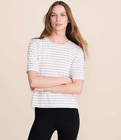Petite Lou & Grey Striped Essential Modal Tee