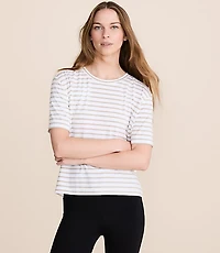 Petite Lou & Grey Striped Essential Modal Tee