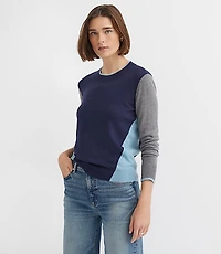 Colorblock Luxe Knit Sweater