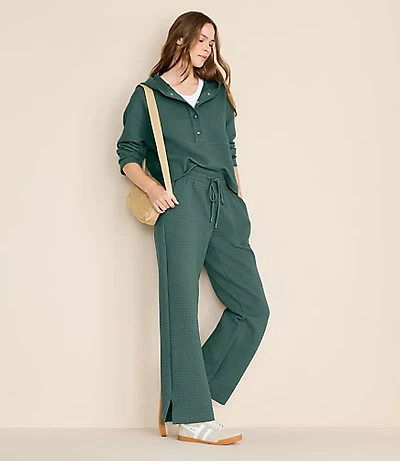 Lou & Grey Wafflestitch Straight Leg Pants