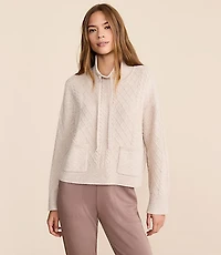 Lou & Grey Bobble Drawstring Neck Sweater