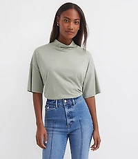 Mock Neck Modern Tee