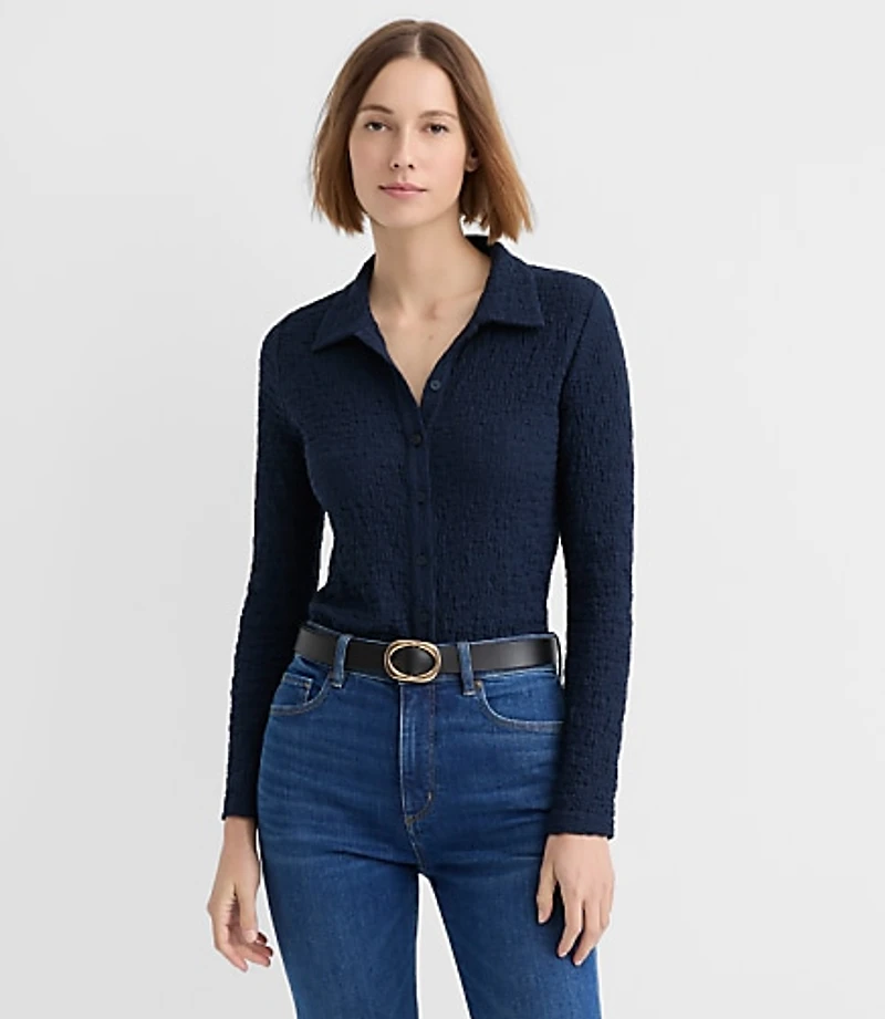Puckered Knit Shirt