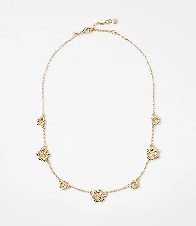 Metal Flower Necklace