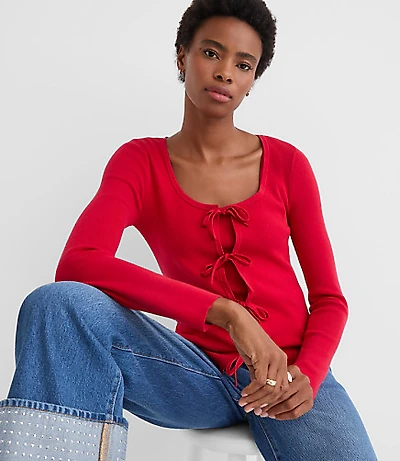 Bow Cardigan