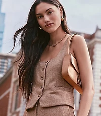 Herringbone Square Neck Vest Top