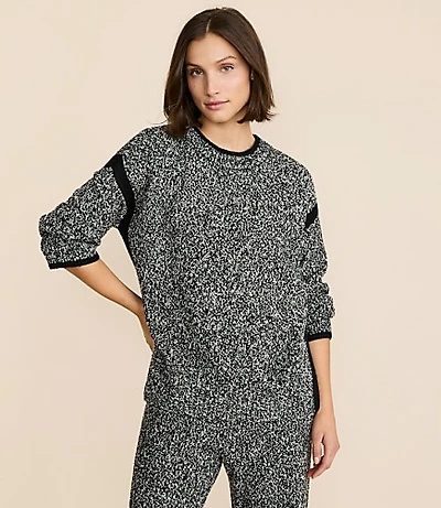 Petite Lou & Grey Colorblock Wide Sleeve Sweater