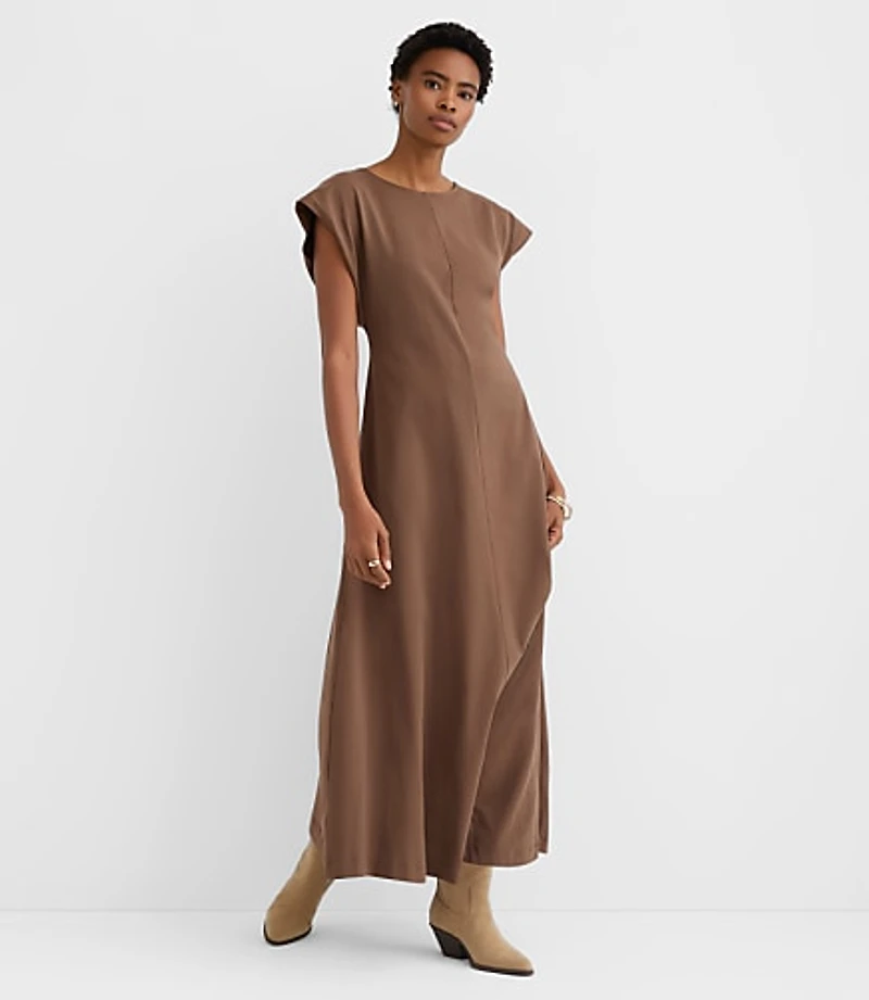 Seamed Sheath Maxi Dress