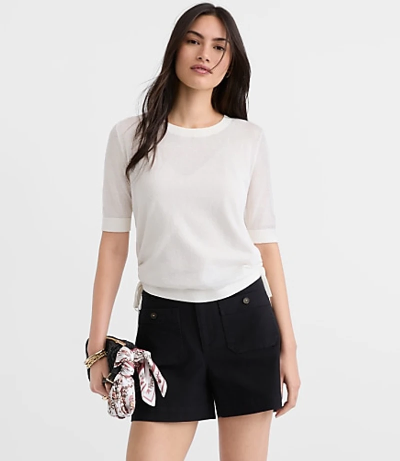 Side Tie Sweater Tee