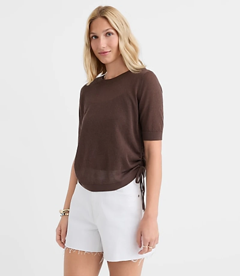 Side Tie Sweater Tee