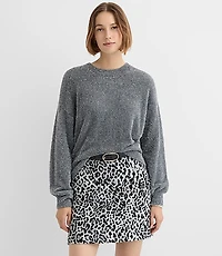Petite Tinsel Fuzzy Sweater