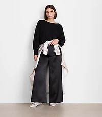 LOFT Versa Cropped Boatneck Sweater