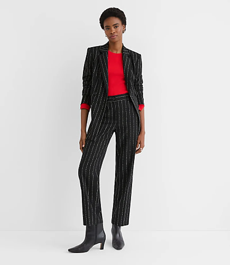 Parker Straight Pants Brushed Pinstripe