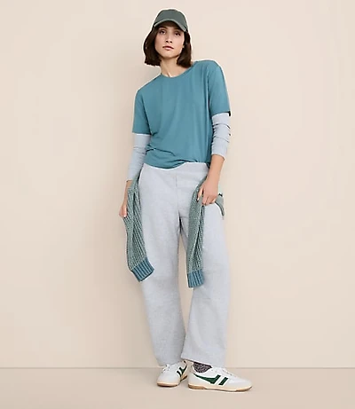 Lou & Grey Heathered Elite Fleece Barrel Pants
