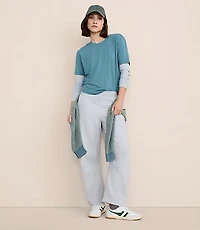 Lou & Grey Heathered Elite Fleece Barrel Pants