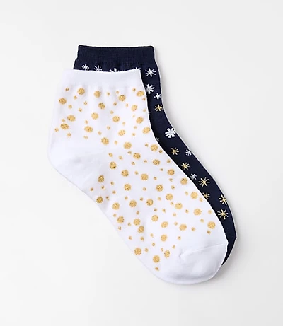Shimmer Star Ankle Sock Set