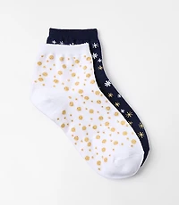 Shimmer Star Ankle Sock Set