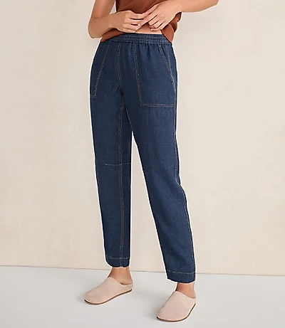 Haven Well Within Linen Barrel Leg Pants