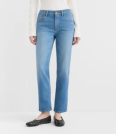 Rivete Curvy Mid Rise Slim Jeans Vintage Wash