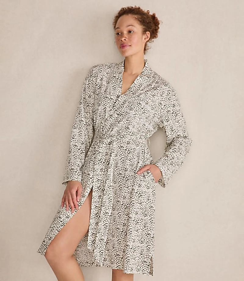 Haven Well Within Organic Cotton Jersey Animal Dot Robe
