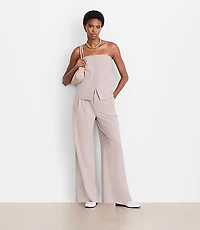 Petite LOFT Versa Seasonless Stretch Strapless Pocket Top Stripe