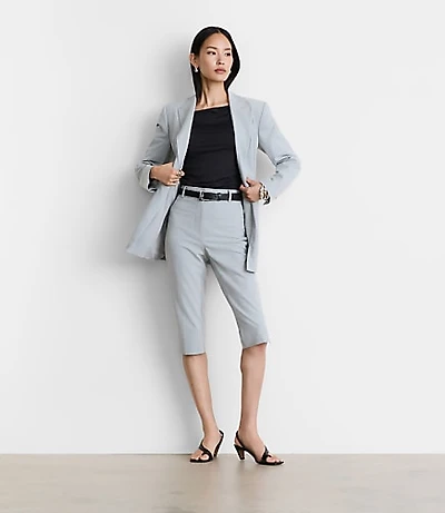 Petite LOFT Versa Seasonless Stretch Slim Crop Pants Heather